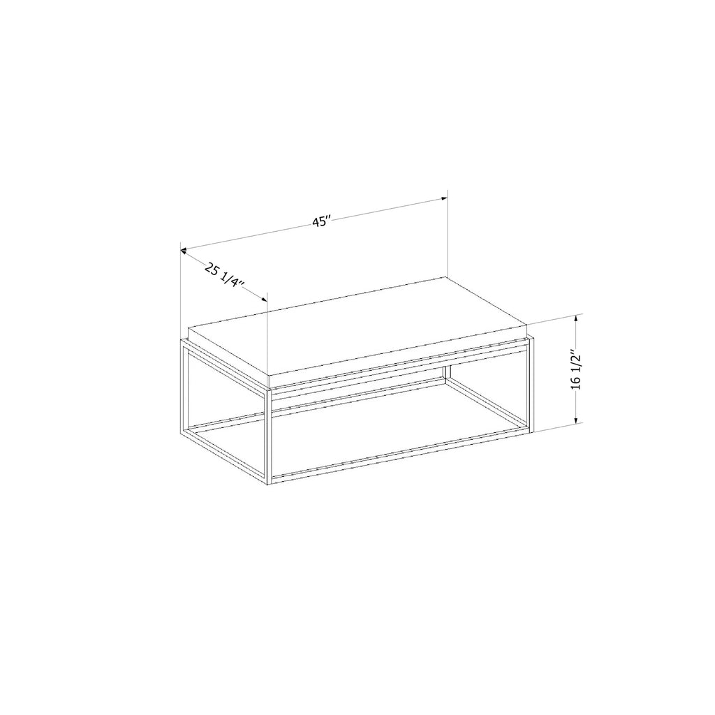 Coffee Industrial Shore Brown Modern Urban Table, Acacia Mezzy, South