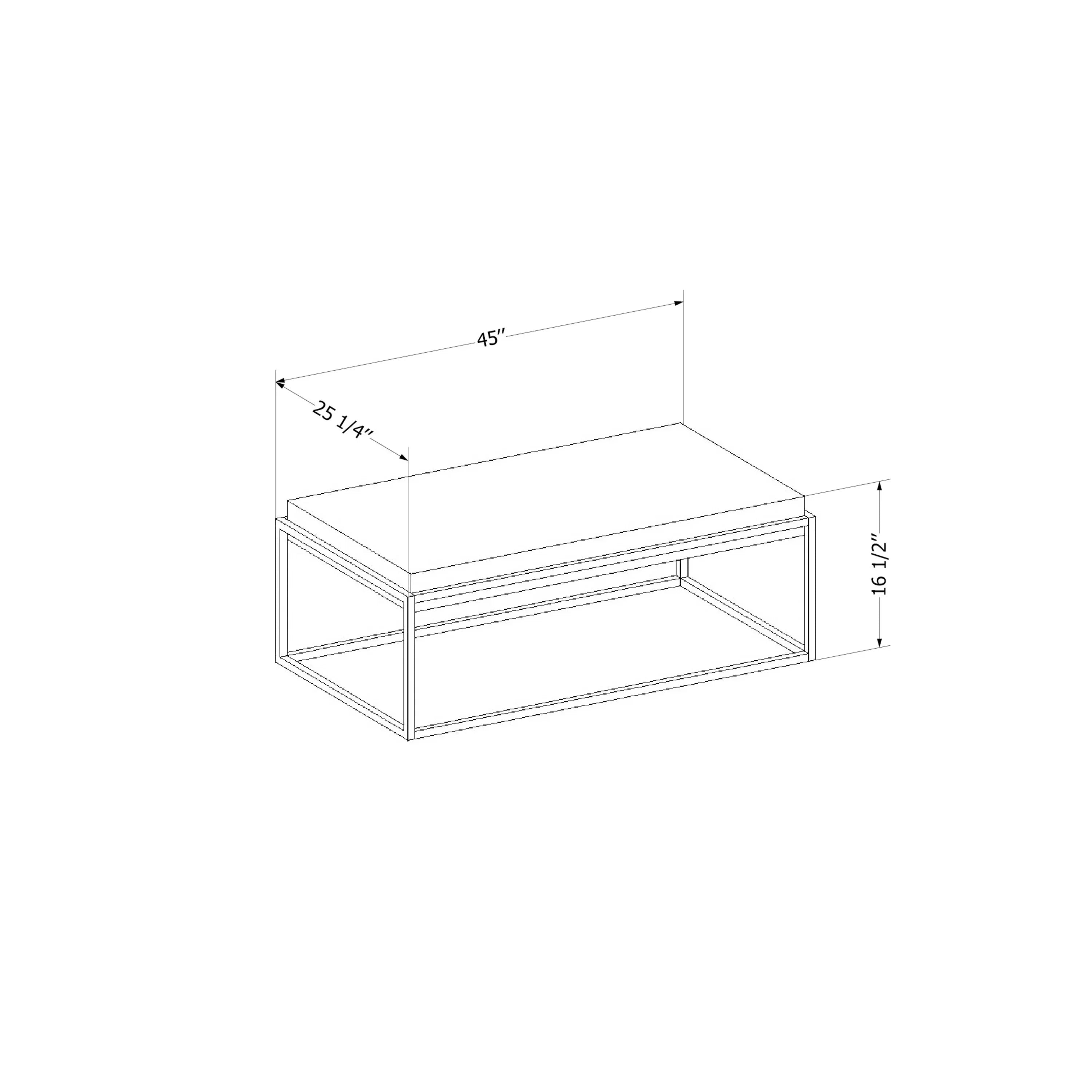 Coffee Industrial Shore Brown Modern Urban Table, Acacia Mezzy, South