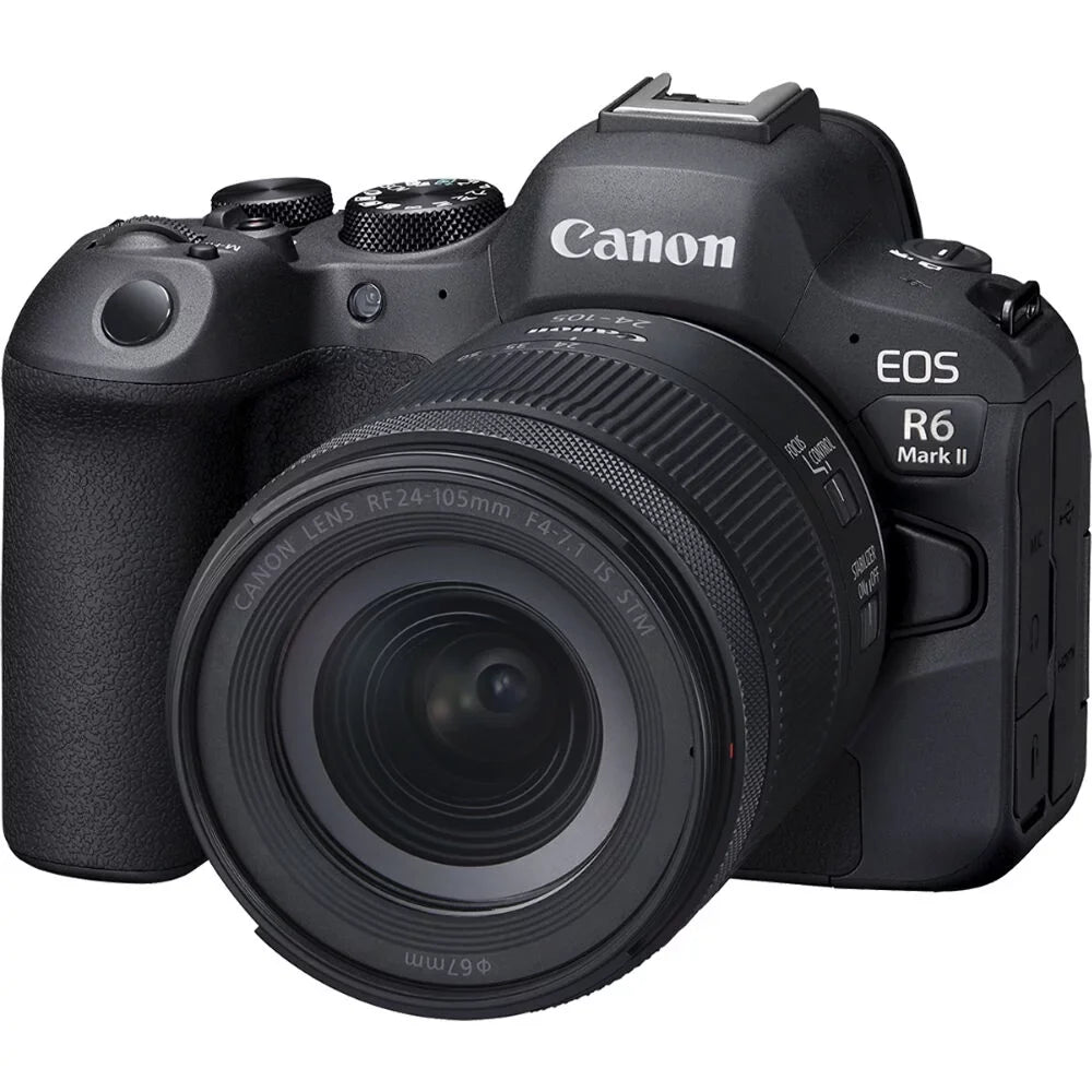 Charger + 24-105mm Card 64GB R6 + + Battery f/4-7.1 + Memory Photo Camera More Reader + External LPE6 Card Lens Light Mark Software x + 2 Case Corel + (5666C018) + Canon Mirrorless with