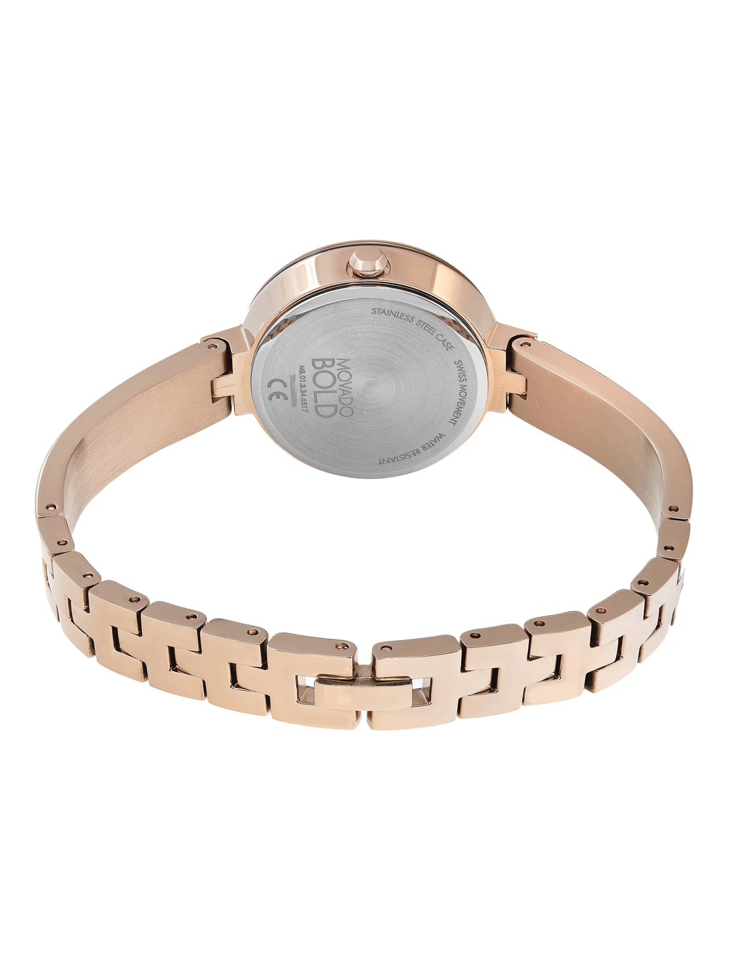 Tone Dial 3600628 Quartz Gold Bold Movado Watch 28mm Steel MOP Ladies Rose