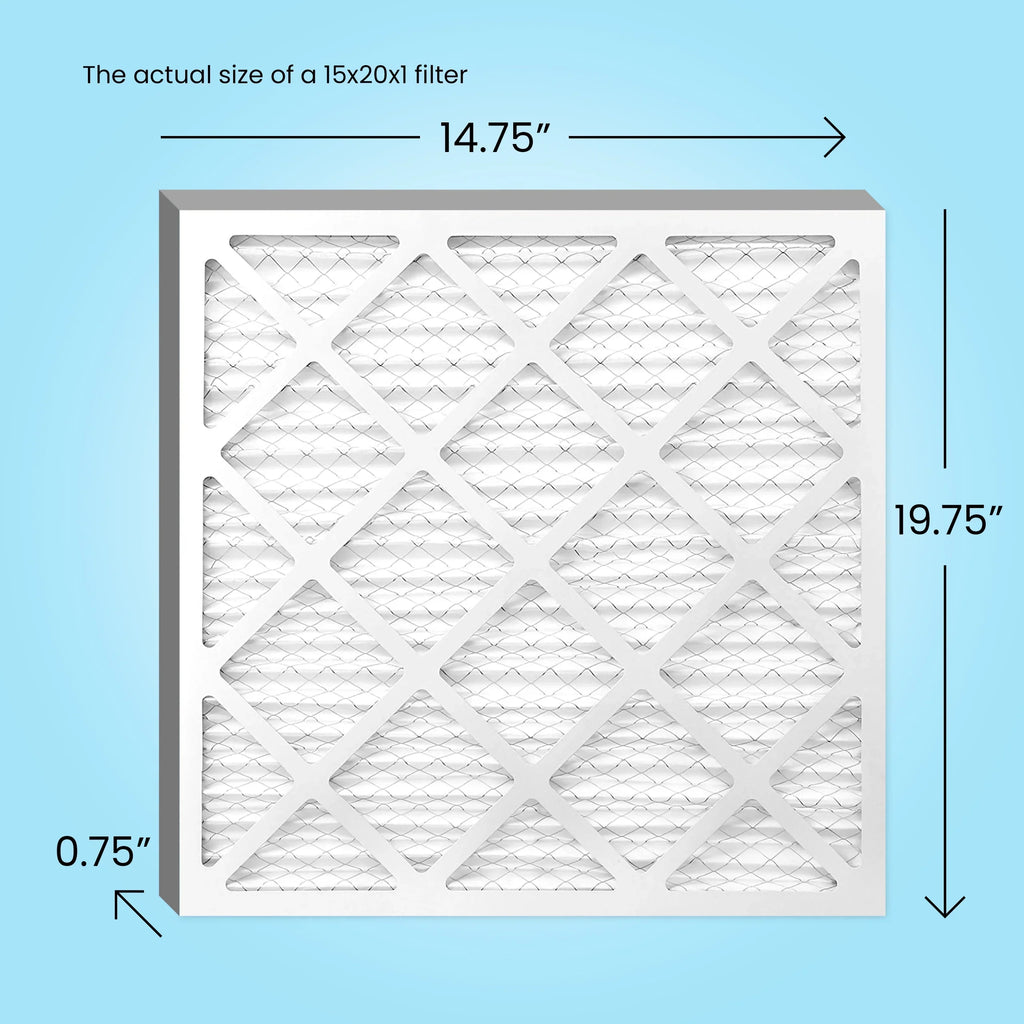 8, (6 Pack) Air, Pleated Filters 15x20x1 Air Filter Mint Furnace