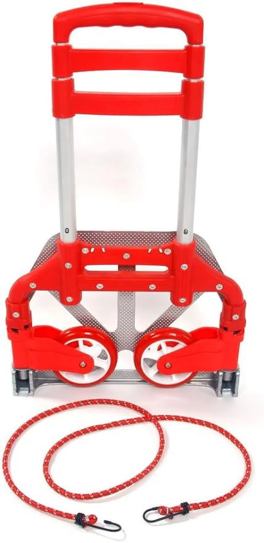 Push for Office,Travel (75kg) Luggage Use Trolley (Red) Auto, Cart Hand lbs Aluminium and Home, Folding Truck,Hand 165.35 Collapsible Portable Dolly
