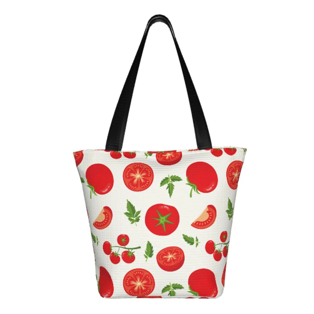 Fresh Tote Hobos Capacity Shopping Lukts Women'S Bag,Shoulder Handbags Bag Red Bag Large Tomato