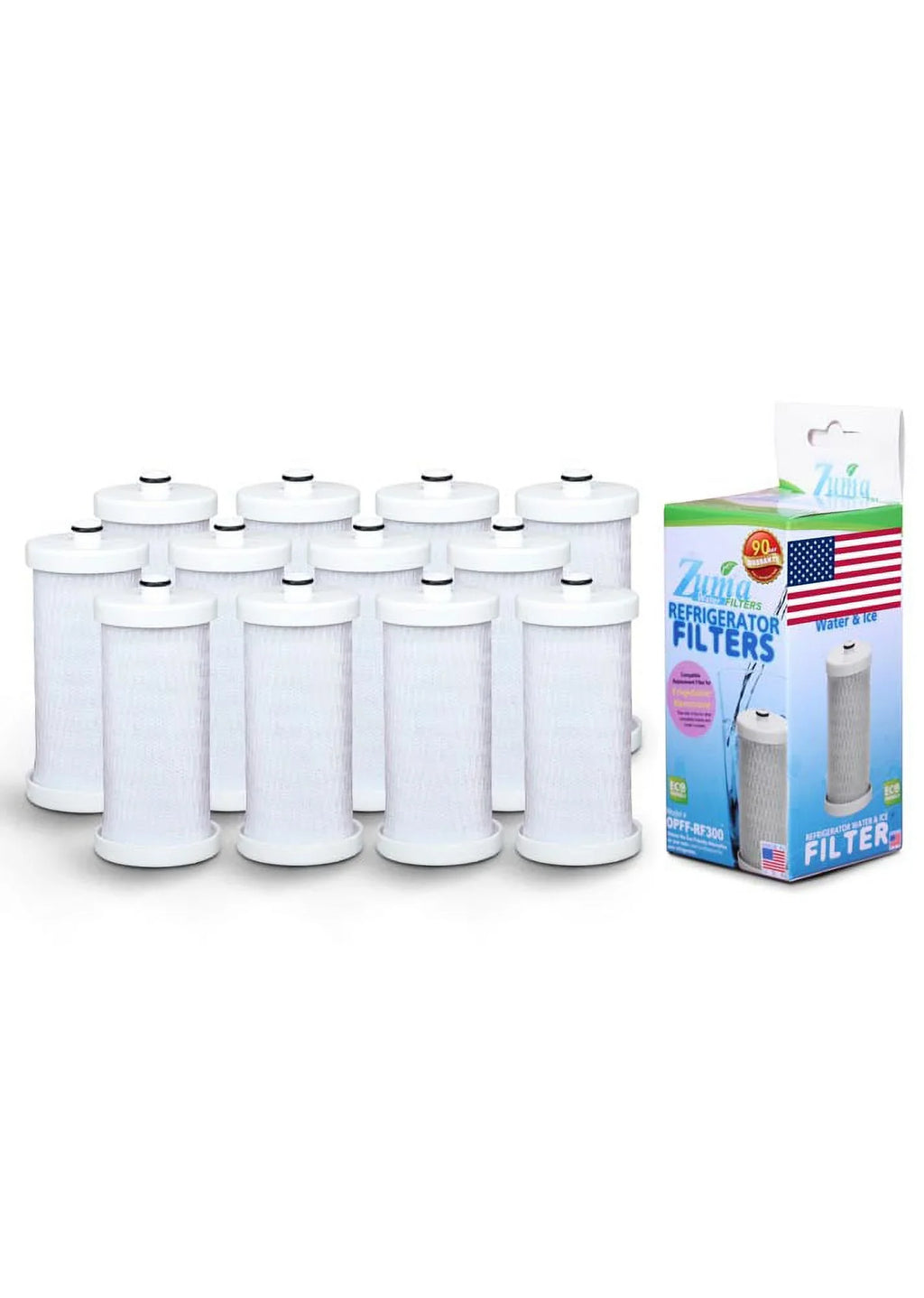 '- , with U.S.A. 12 , Compatible Brand liquid Model OPFF-RF300 Pack ZUMA and Filter Made , Ice WF1CB - in Frigidaire® #
