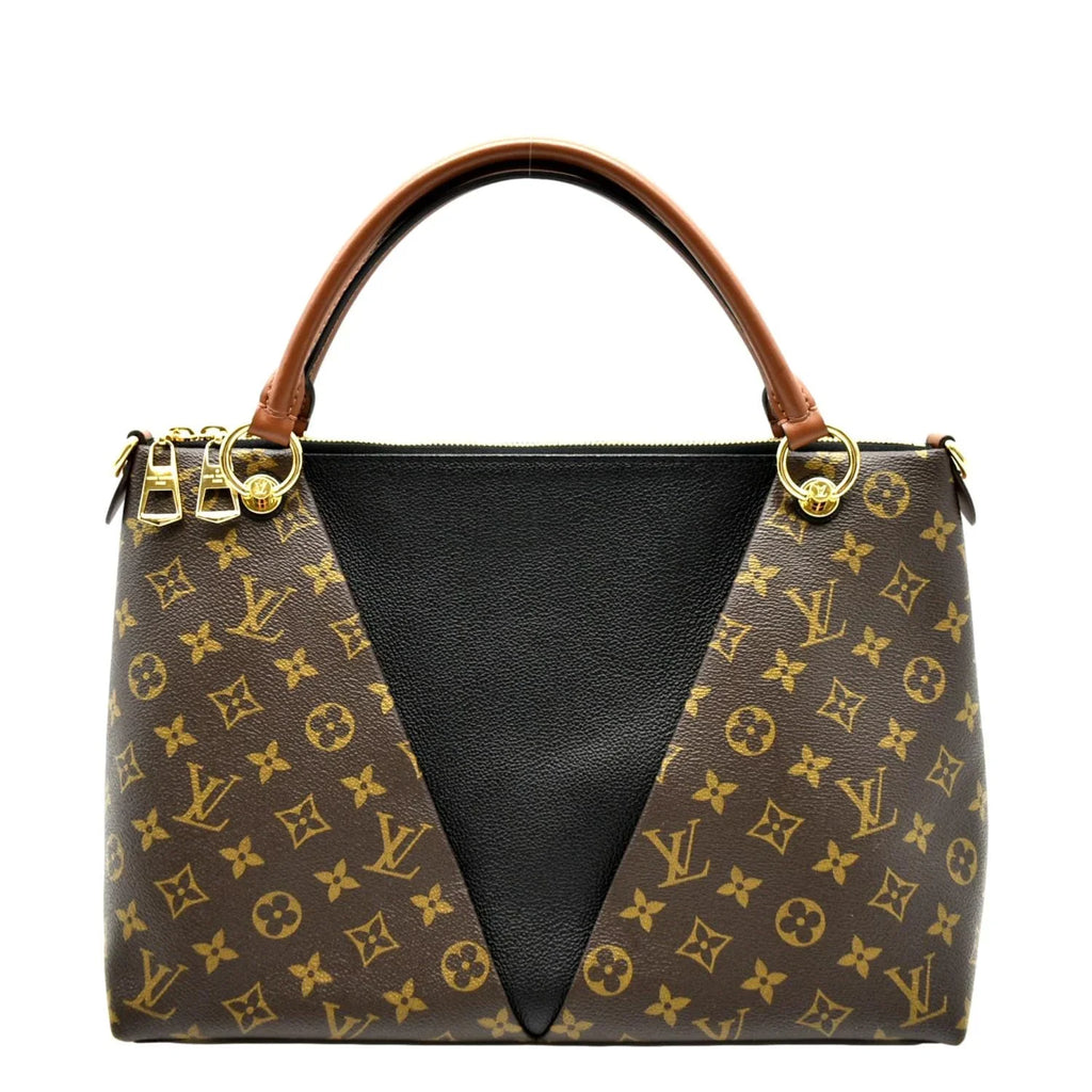 Monogram Hobo V Black Pre-owned Bag Leather