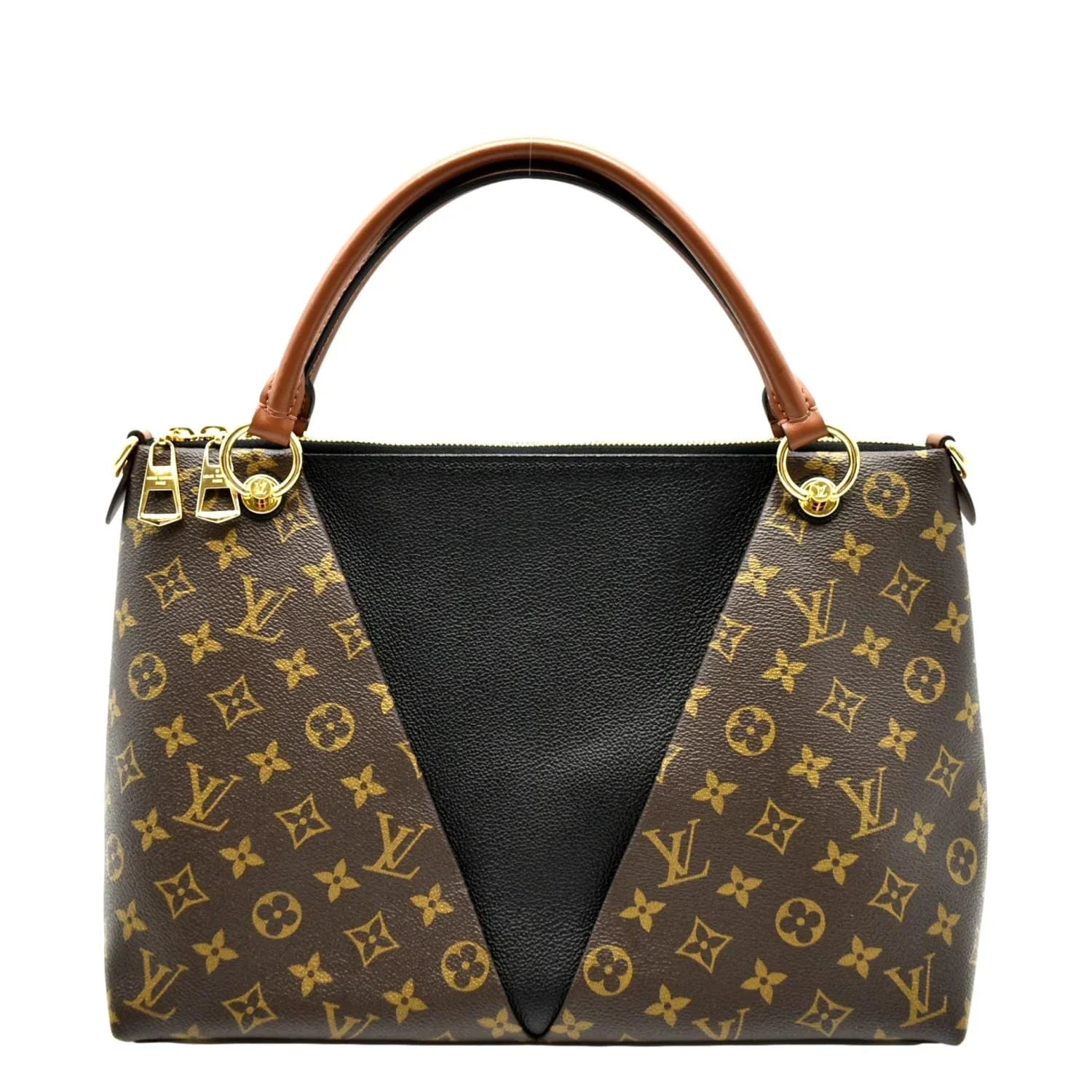 Monogram Hobo V Black Pre-owned Bag Leather
