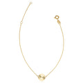 Bracelet mm 8 7.5 Diamond-cut Gold 6.5 or to Disc inch) Adjustable Yellow Length (adjusts 14k