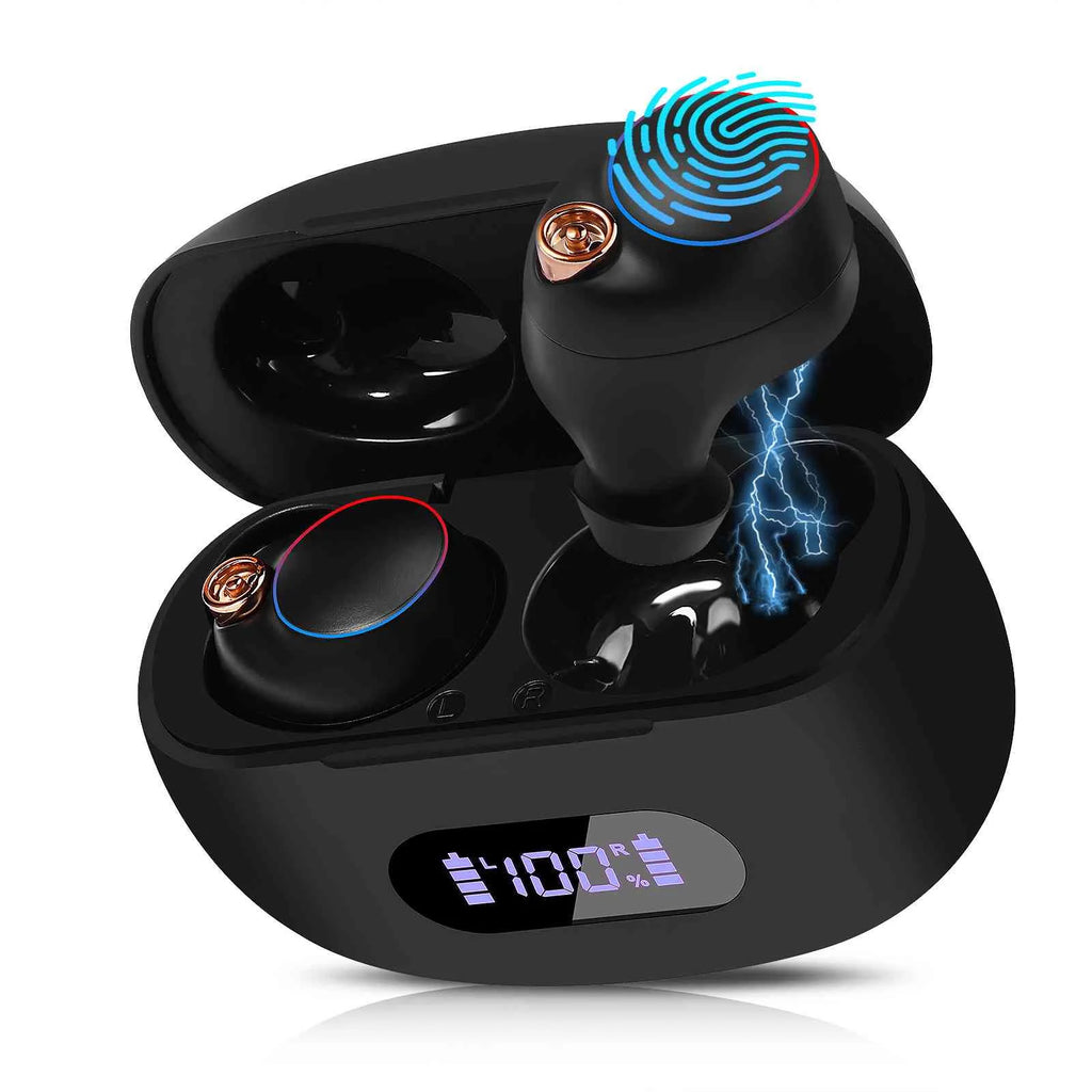 Charging UrbanX Moisture Black, + 5.2 Wireless Balanced, Yoga with Connection, IPX5 Smart Boost Bluetooth Bass Connect, Fits Lenovo Dual Earbuds Case, True Resistance, Bluetooth Tab