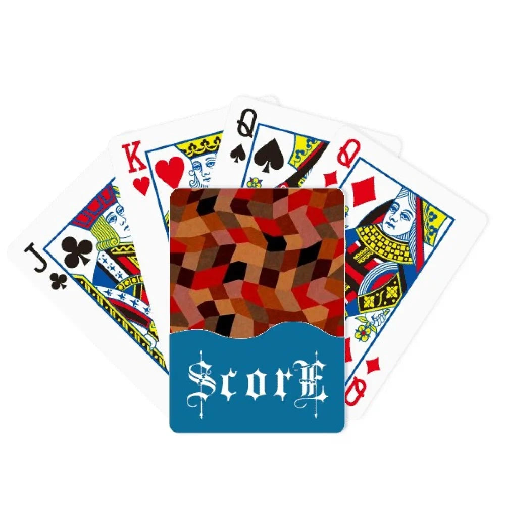 game score colorful patterns tile playing index poker card polygon