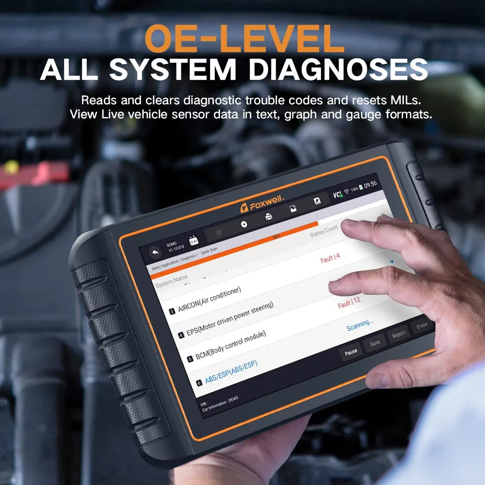 Programming Services Reader Car System GT75TS OBD2 Bidirectional Code ECU Coding Professional Tool EOBD Tool OBD Foxwell with Reset Scanner Scanner All Test Automotive Active Tool 36 Diagnostic TPMS