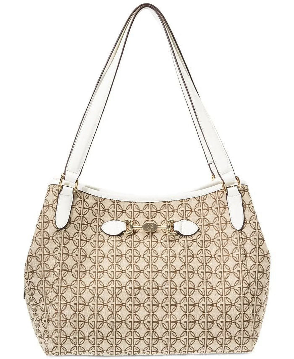 Giani Signature White Logo Poster Bag Bernini Shoulder Jacquard 4