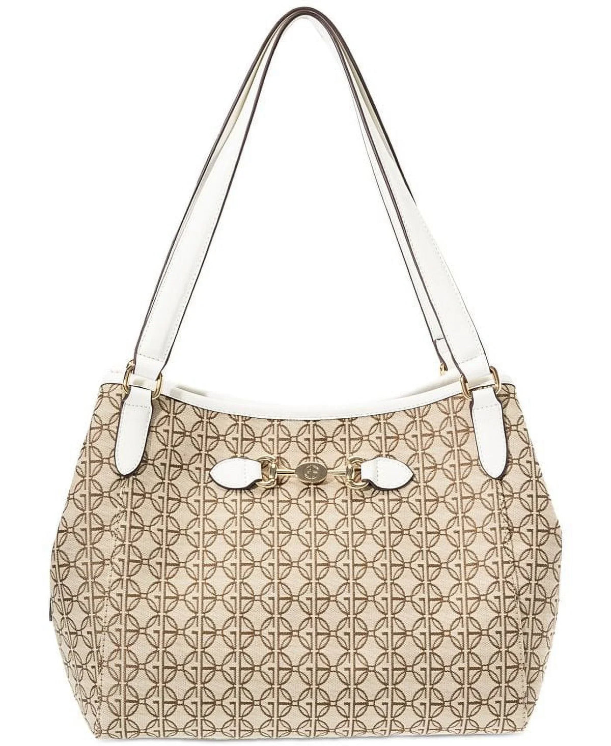 Giani Signature White Logo Poster Bag Bernini Shoulder Jacquard 4