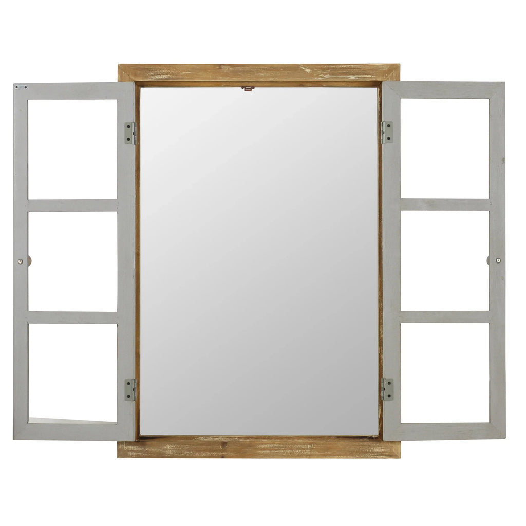 Brown Pane Wall Somerset Window Aspire Mirror,
