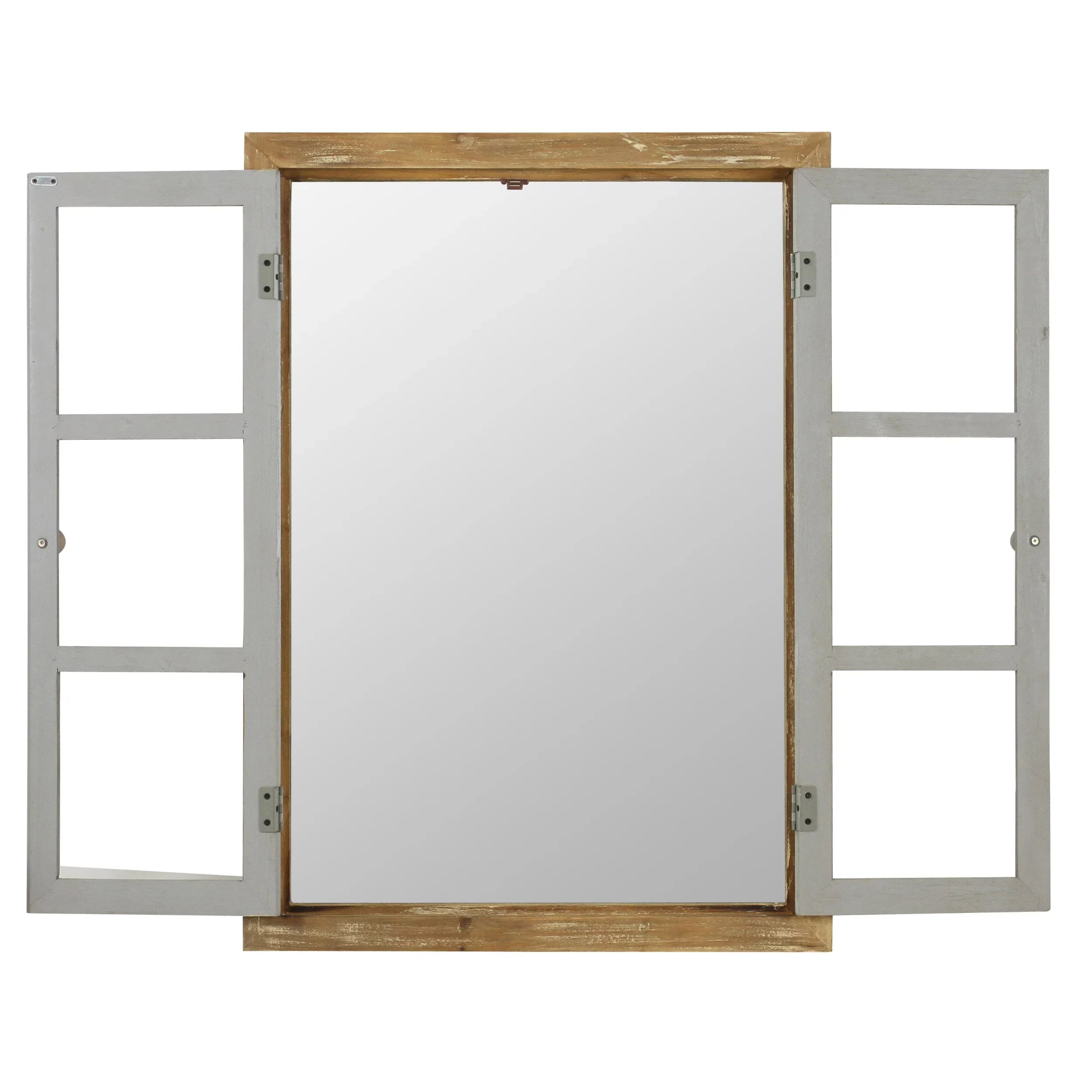 Brown Pane Wall Somerset Window Aspire Mirror,
