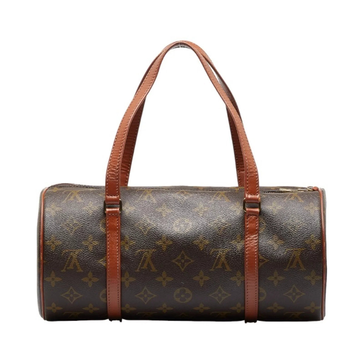 M51385 (Old) PVC Handbag Ladies Brown 30 Leather Monogram Papillon (Good) Pre-Owned