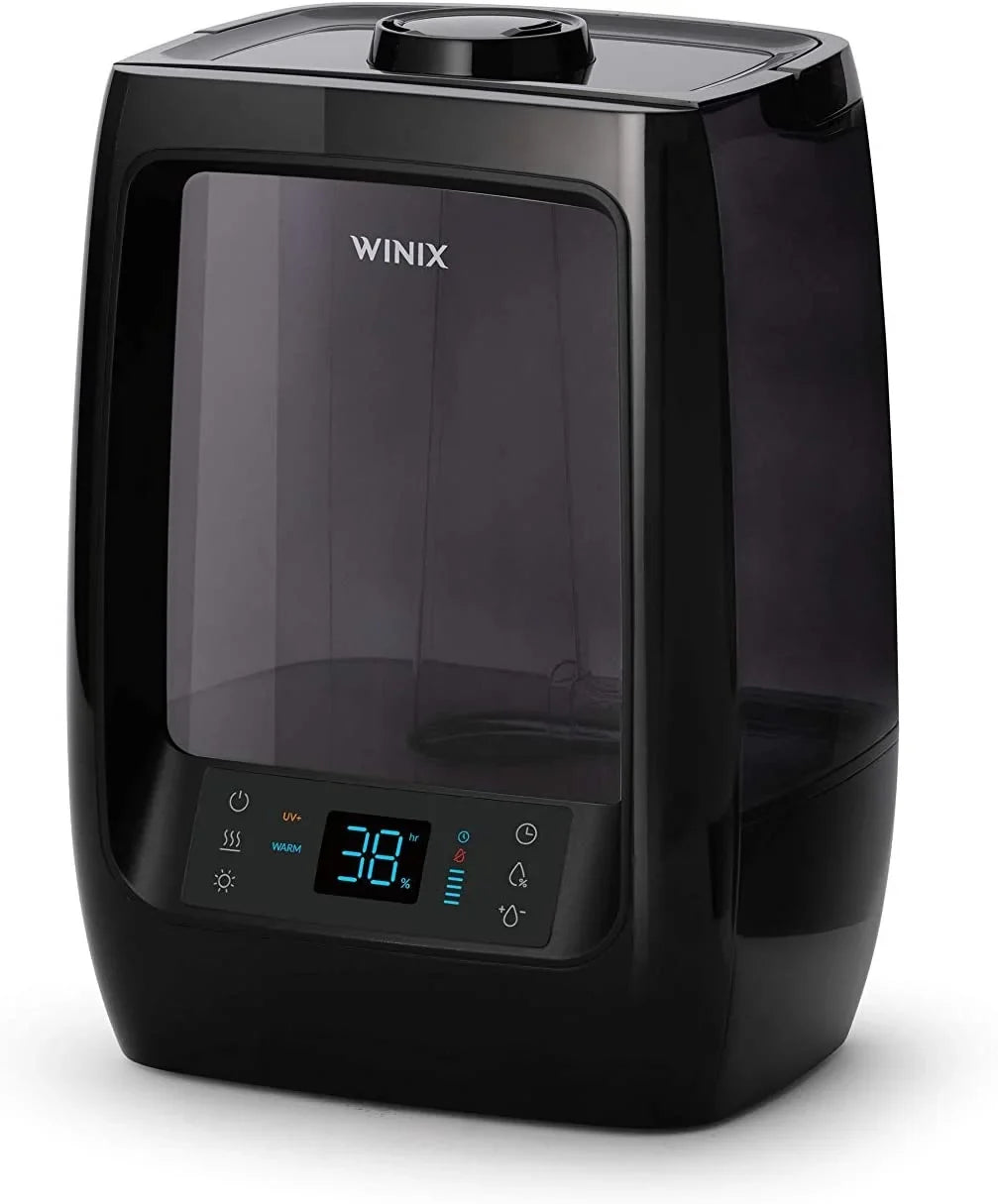 Gal. Winix Cool Pads Mist with Ultrasonic Time, LightCel Rooms, pre-soaked Large Hrs. Quiet, Tank, and Oil Oil Warm UVc- Tank, Tray 120 Humidifier, L200 2 Essential Treated Run Essential