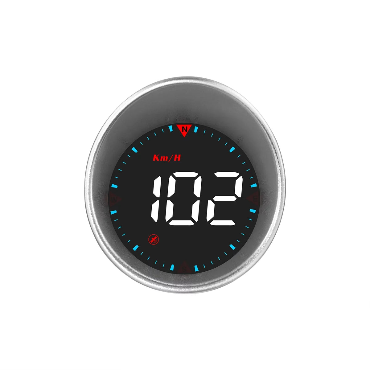 Fatigue and Mileage, Speedometer Compass Alarm HUD Alarm Display Angle, Car Driving Head-up Car Driving Overspeed Display Digital