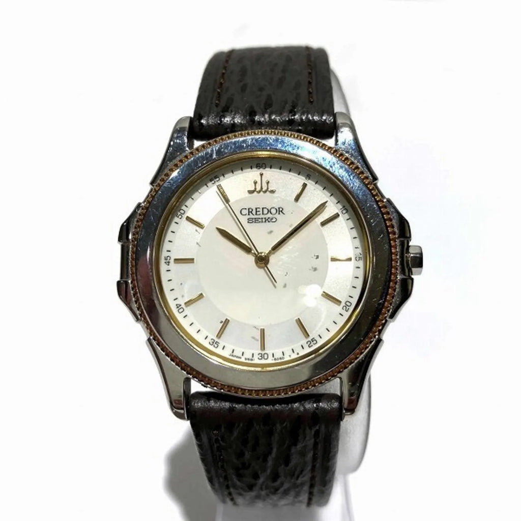(Fair) Pacificique Credor Watch 9581-6060 Pre-Owned Seiko Quartz Men's