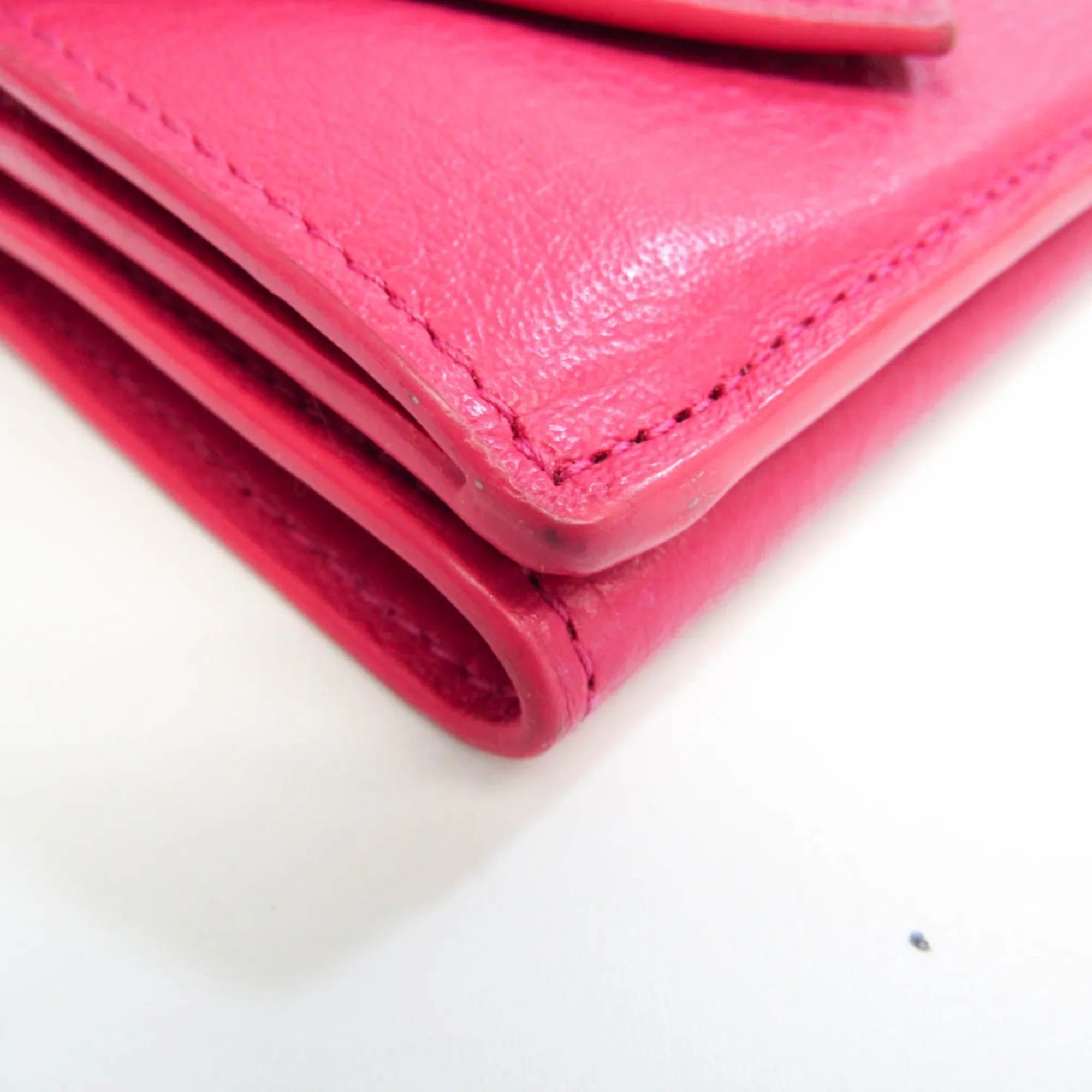 Wallet Women's (Good) Balenciaga Pink Papier Pre-Owned Leather (tri-fold) Mini 391446