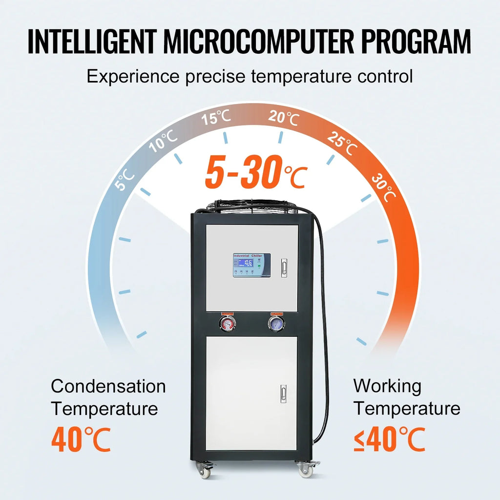 liquid Chiller 9.4HP liquid 16 Gal Cooling for SKYSHALO 60L Air-cooled Industrial
