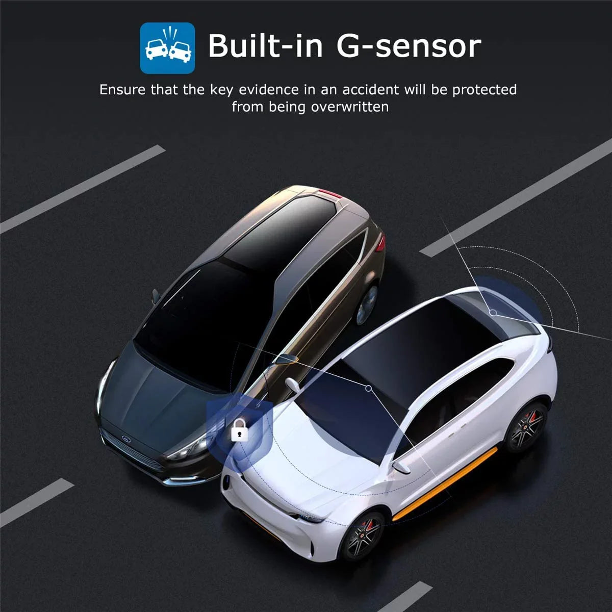 Dashboard G-Sensor Cars Camera Car 170 in for 1080P Cam with Display Angle Night Recorder Video Full Car 3.0" Dashcam Wide Camera Dash Vision