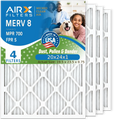 Air . Premium Filter Furnace Electrostatic 700 20x24x1 Filters Air 4 8 Filter & Comparable 5 Conditioner Pleated to 20x24x1 by Made Pack