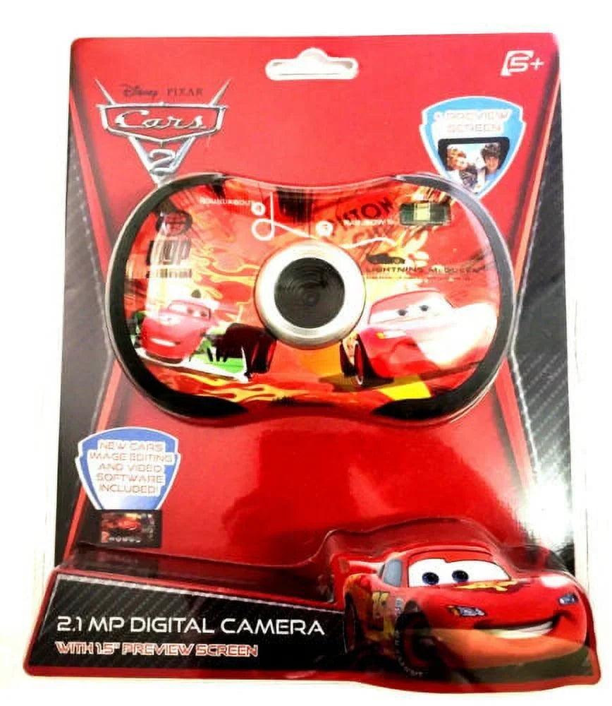 81006 Screen Camera Preview Cars Disney NEW Pixar 2.1MP 1.5" LCD 2 Digital