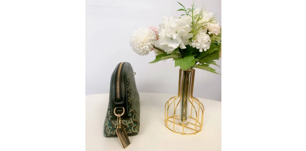 Madi Coach CF343 Green With Coach Crossbody Print Monogram