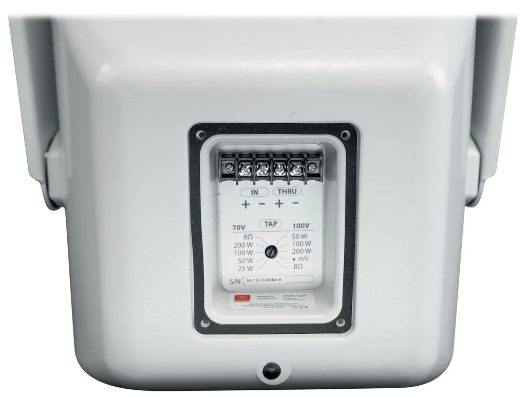 2-Way Speaker 70V Indoor/Outdoor Surface Mount 200w AWC129 12" Commercial