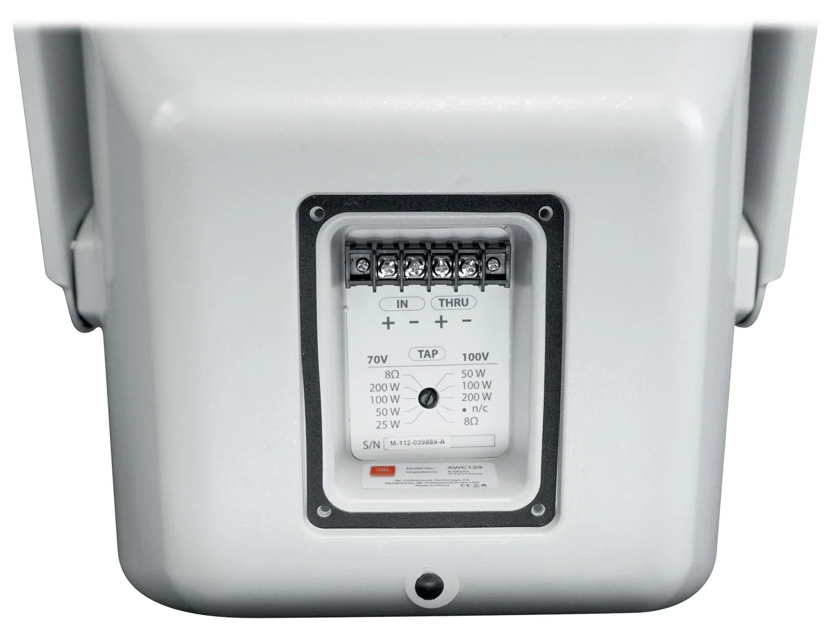 2-Way Speaker 70V Indoor/Outdoor Surface Mount 200w AWC129 12" Commercial