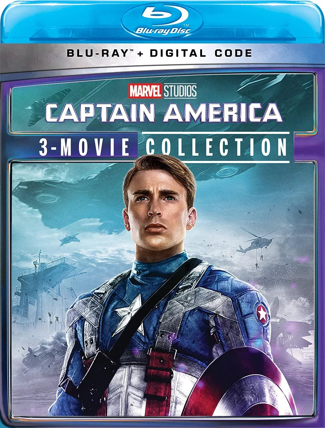 Digital + Captain 3-Movie Code) Collection America: (Blu-ray (Marvel)