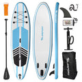 Paddleboard Paddle Accessories, & Boards Blue Blowup SUP White w/ TELESPORT