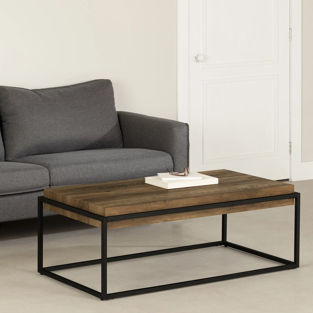 Coffee Industrial Shore Brown Modern Urban Table, Acacia Mezzy, South