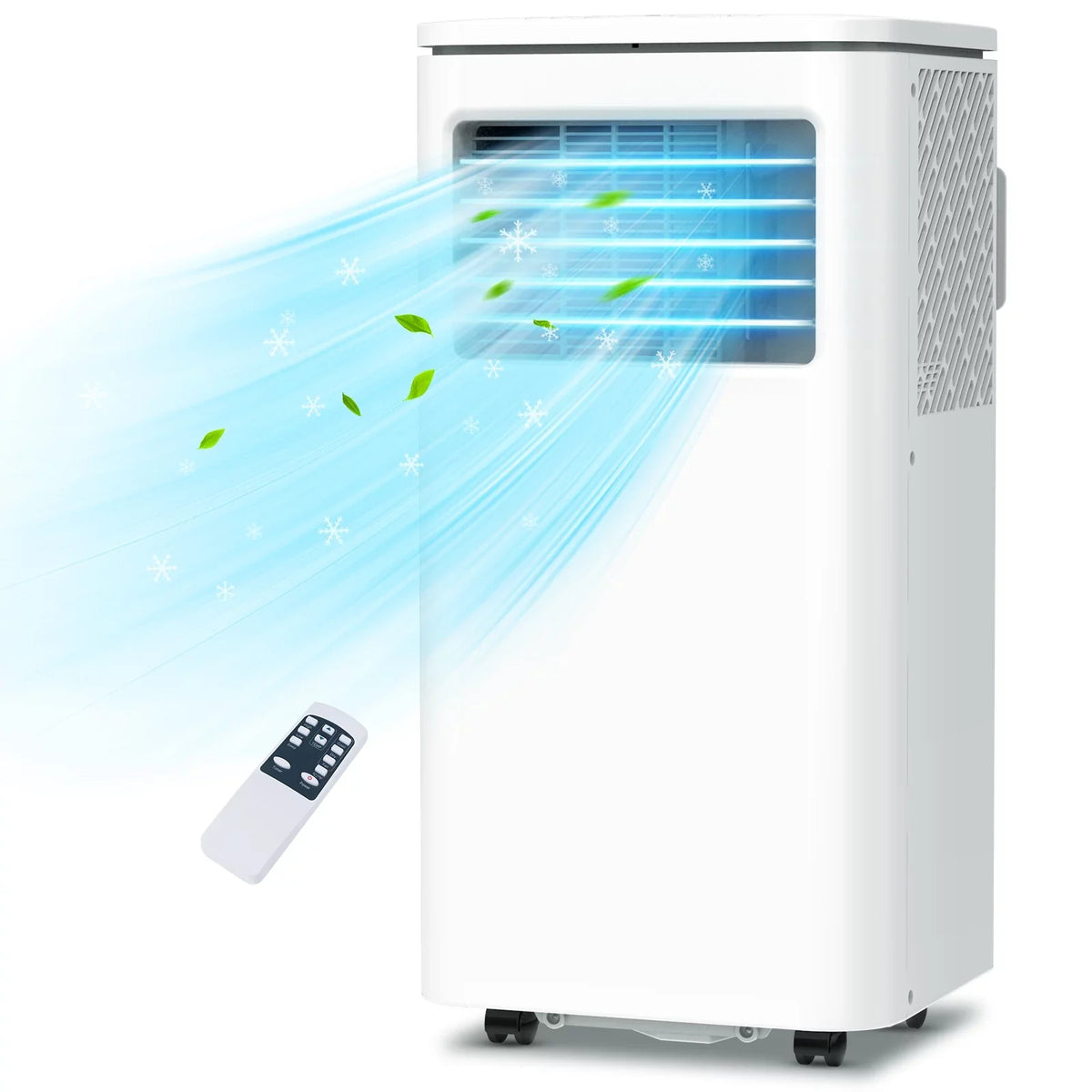 LifePlus Fan Kit Indoor Dehumidifier Conditioner Window Remote Unit W/ NPL-06C Air AC Bedroom Portable BTU Room 10,000 Freestanding