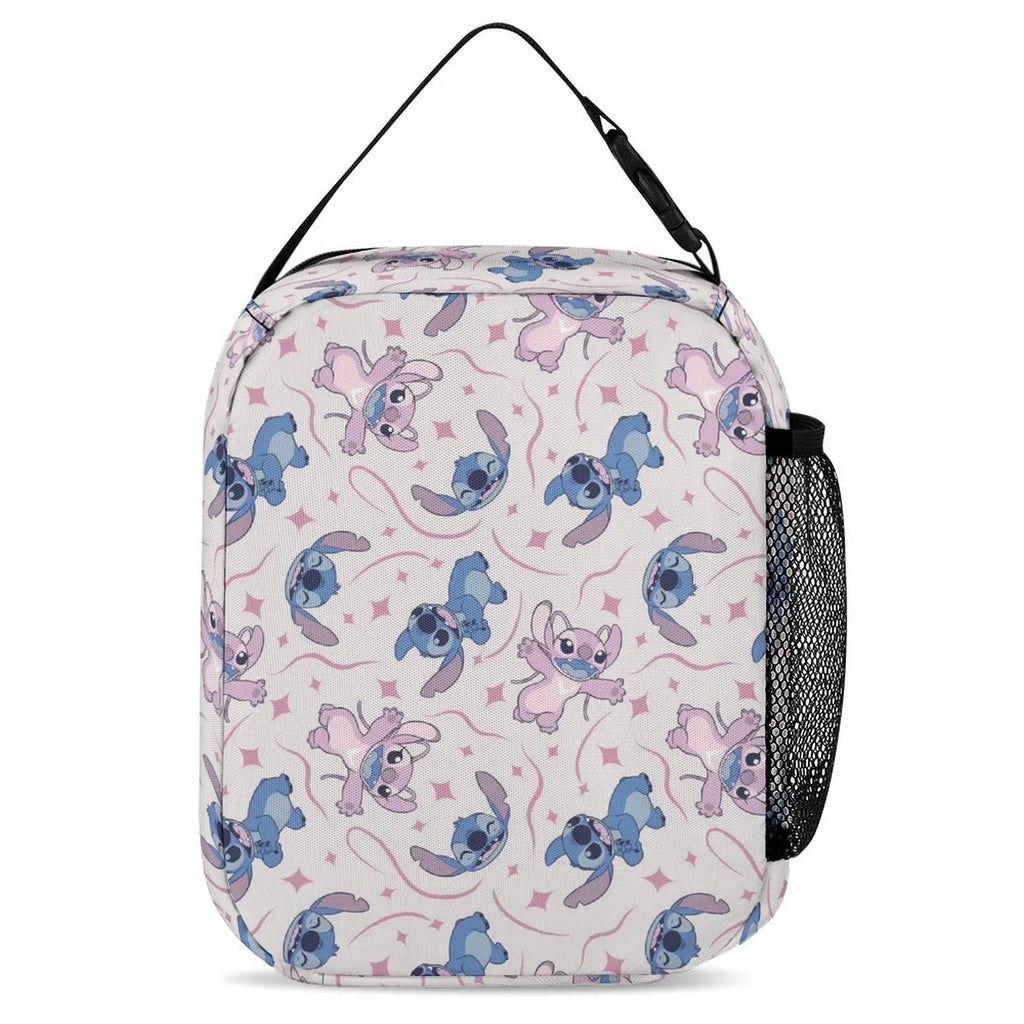 For Adult Kids Insulated Stitch School Blue Thermal Bento Lilo Cooler Girls Office Handbag Bag Tote Bag Portable Boys Lunch
