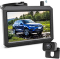 AUTO-VOX 2.4G Truck, Dual Digital Monitors Up Car, Back Camera TFT with for Stable Systems, Channels RV,Camper 5" Trailer View Signal Wireless W7PRO Camera, Rear Cam