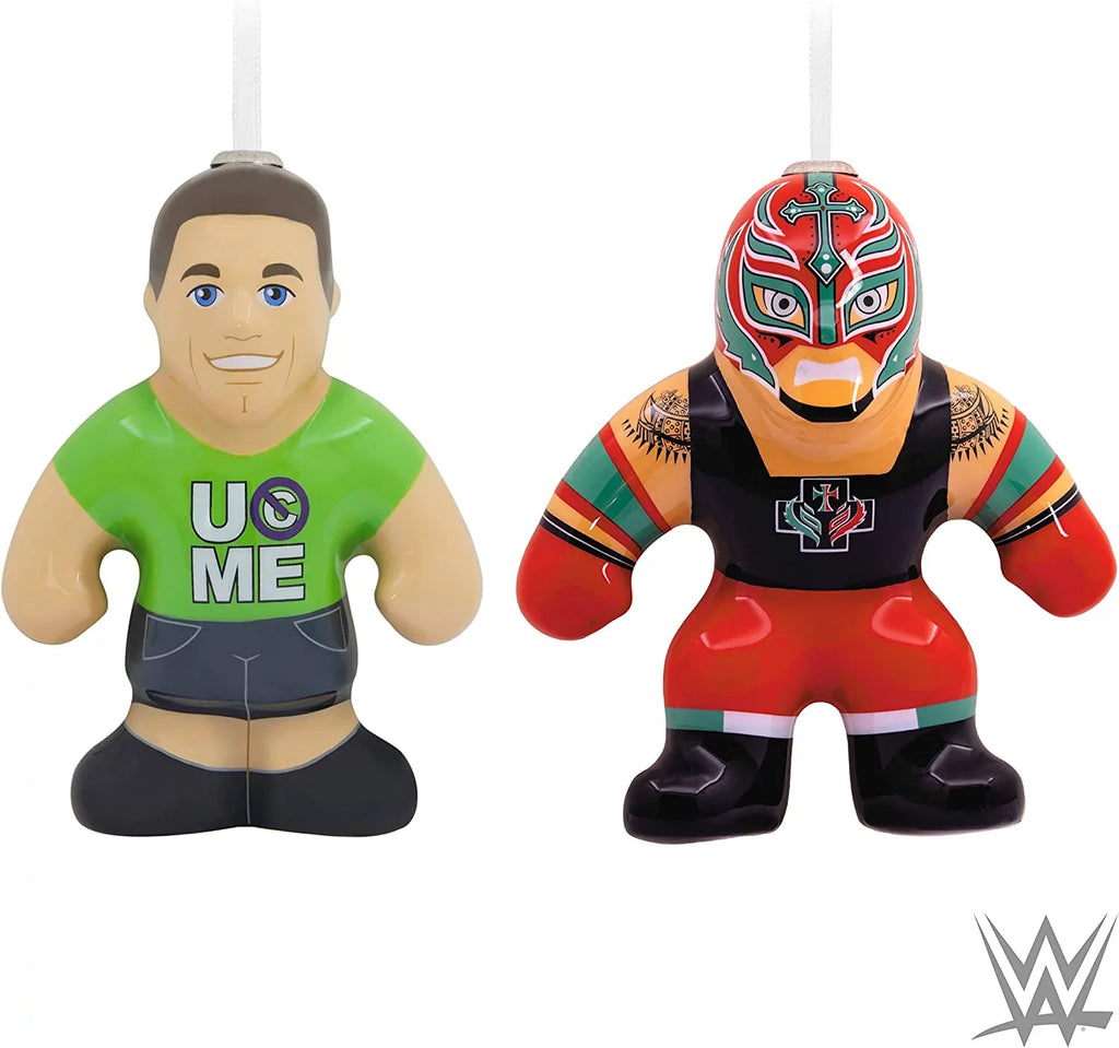 (WWE and Ornaments Set of Mysterio John Rey Cena Hallmark Decoupage), 2