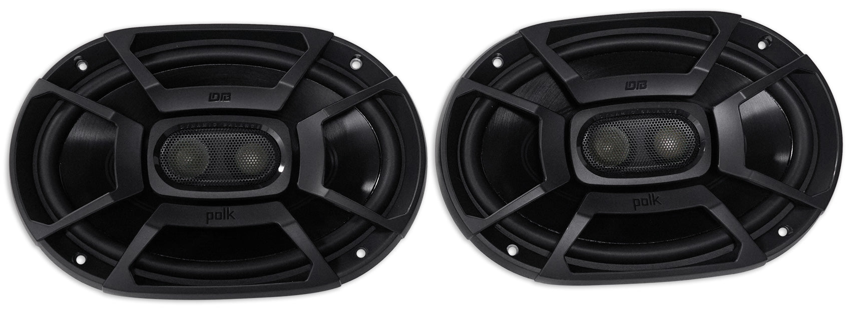 2) 450w DB692 Polk Audio 6X9" Audio Car Speakers+Cyberbuds Marine//Motorcycle