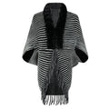 Shawl Womens Collar Women Women Tassel Skirts Sweater Cape Cardigan Summer Striped