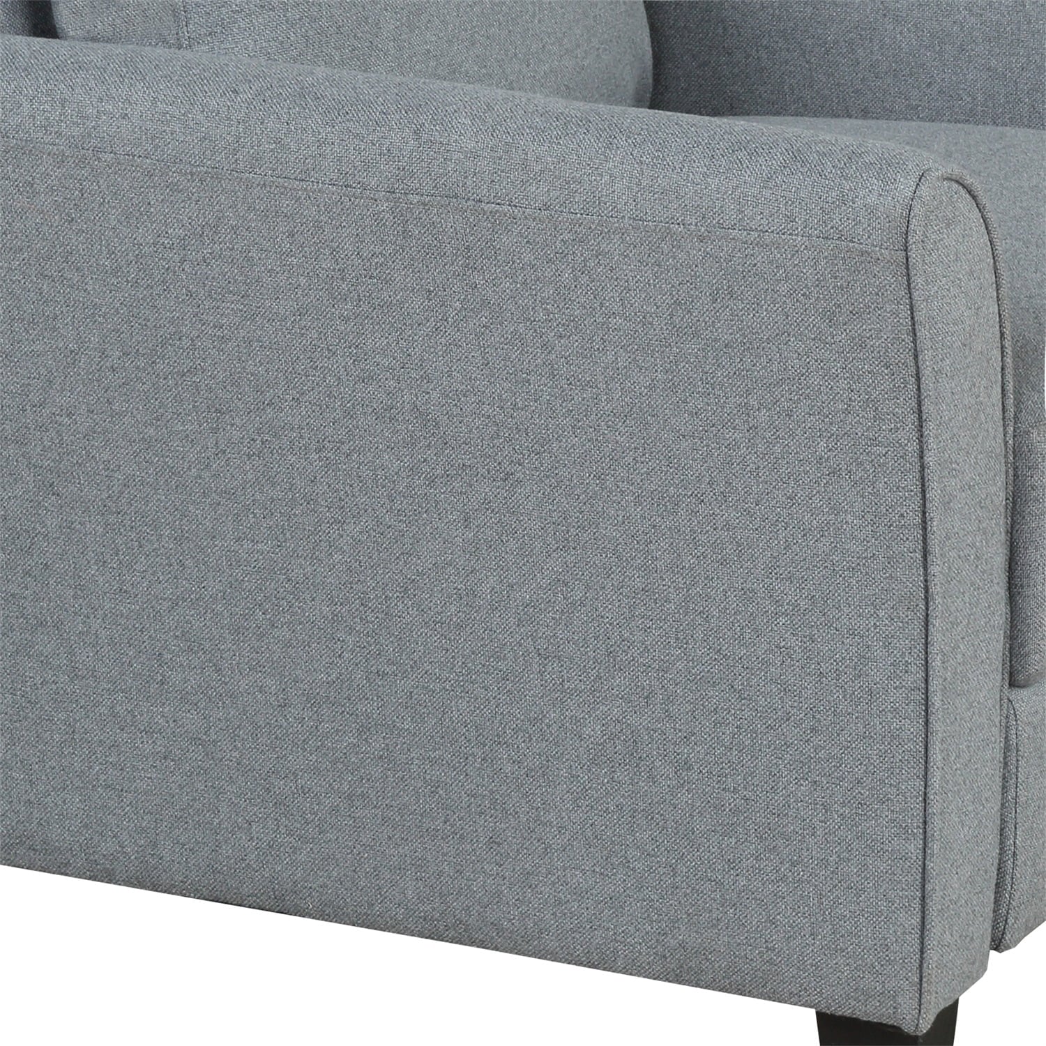 Living Room and Furniture Sofa (Gray) Anself chair 3-seat