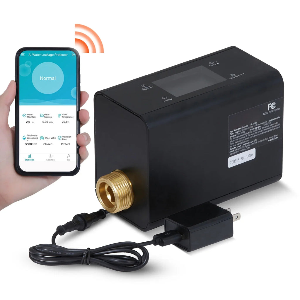 or 1" Leak Detector Monitor 3/4" Automatic pipeline in Available Smart Moisture Diameter. Shutoff