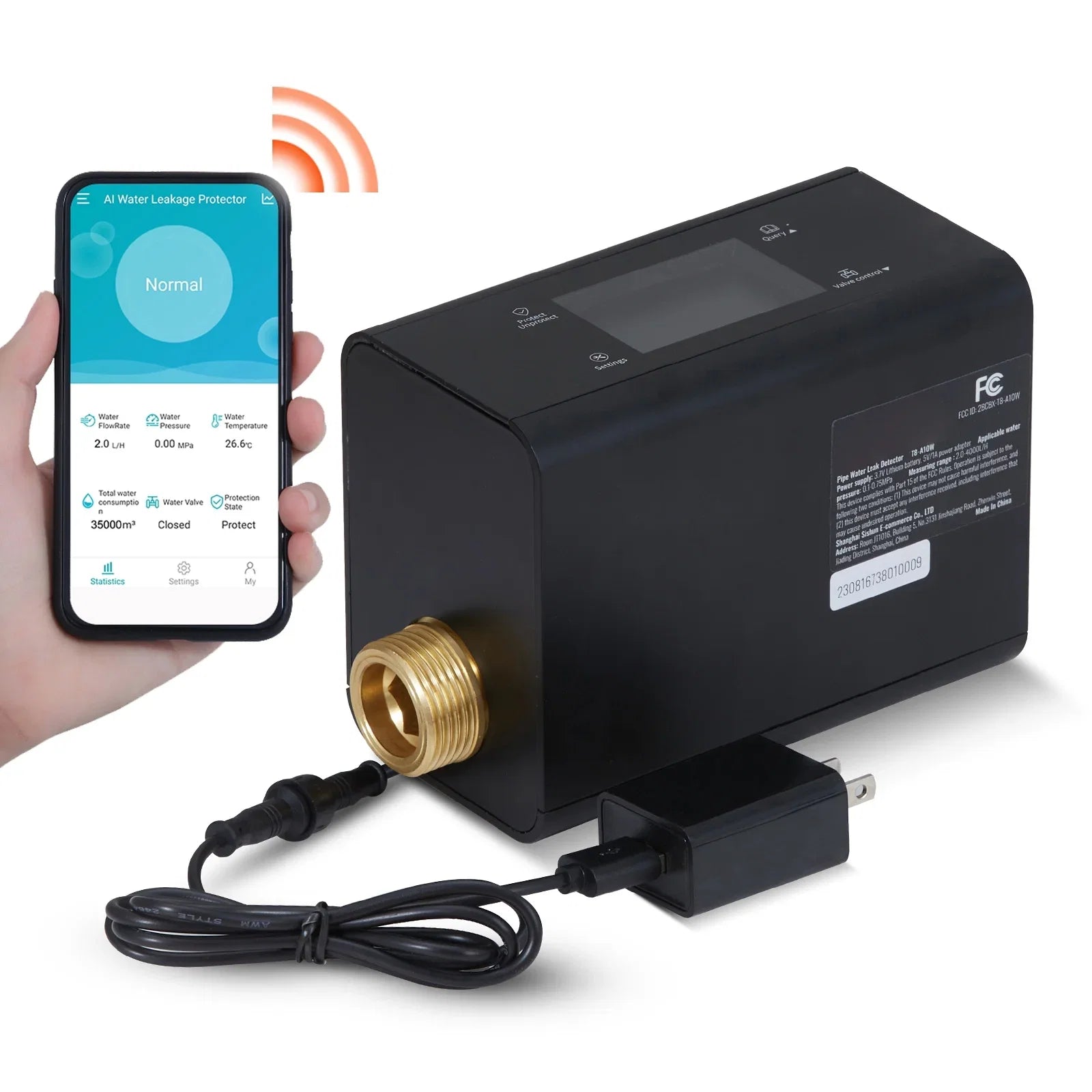 or 1" Leak Detector Monitor 3/4" Automatic pipeline in Available Smart Moisture Diameter. Shutoff