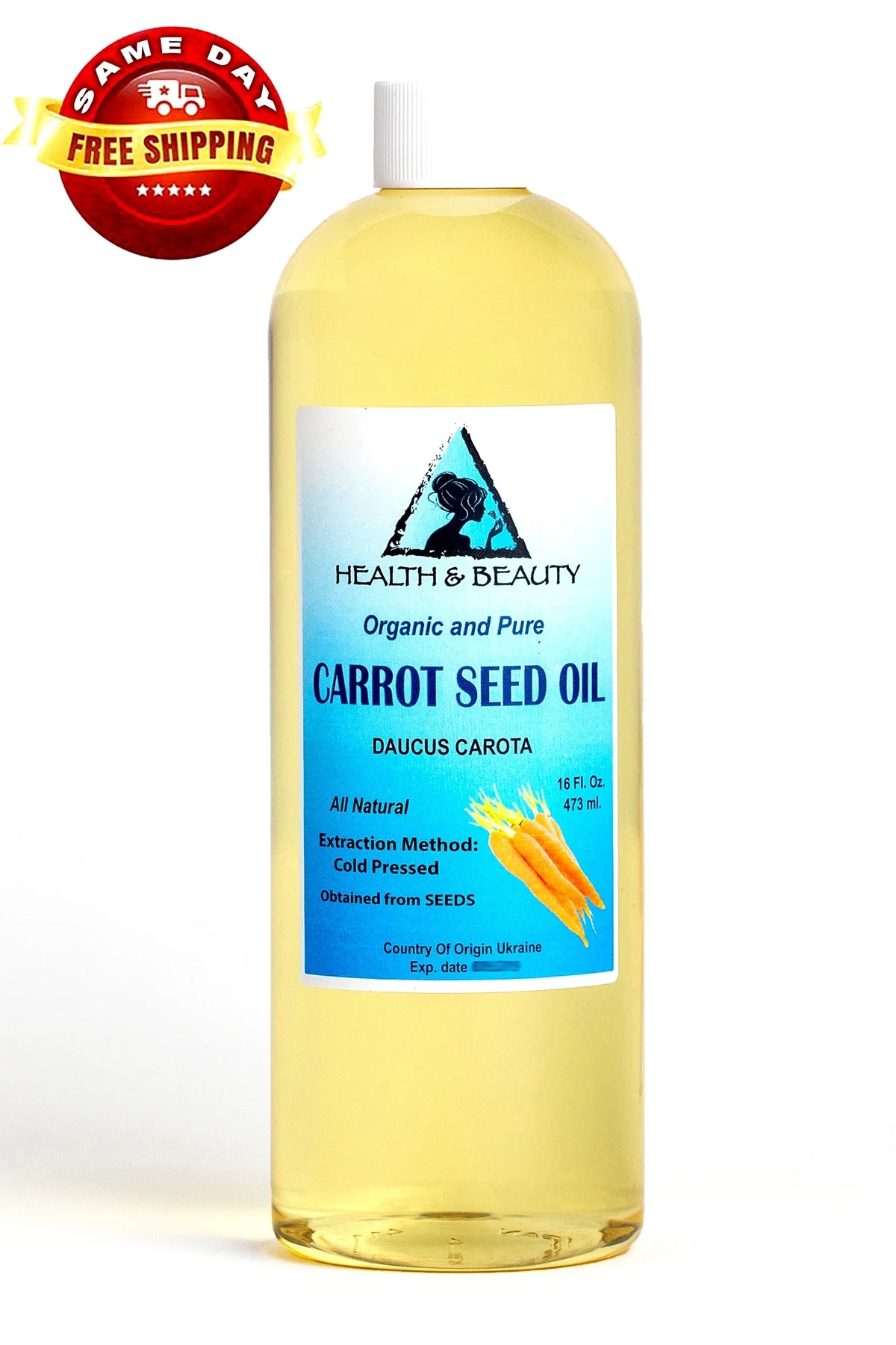 Organic Carrot 16 Cold Seed Carrier Pure Fresh Pressed 100% oz Premium Oil