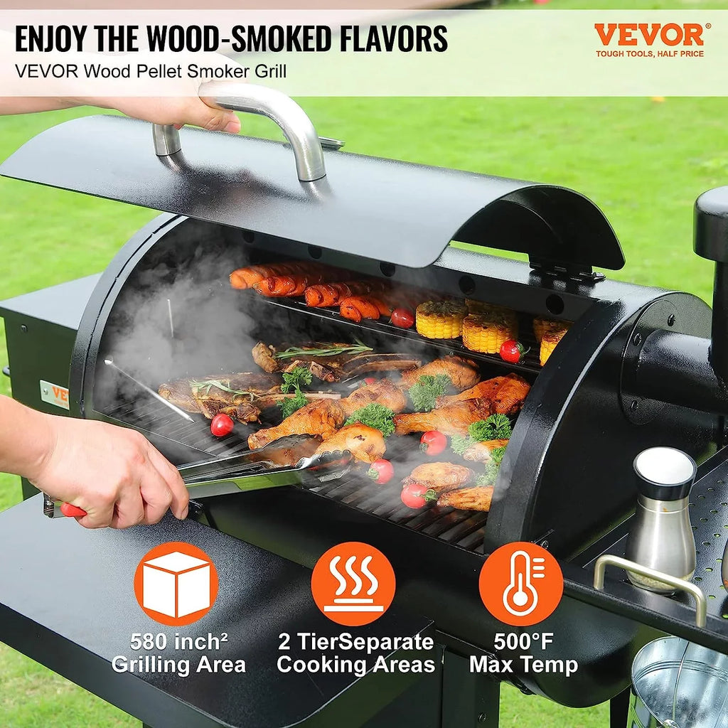Portable Grill 53" Cooking with VEVOR exterior Cart Grill BBQ Duty Charcoal Heavy