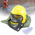 Protector Safety Sand Sandblast Helmet Yellow Hood Supplied Blast