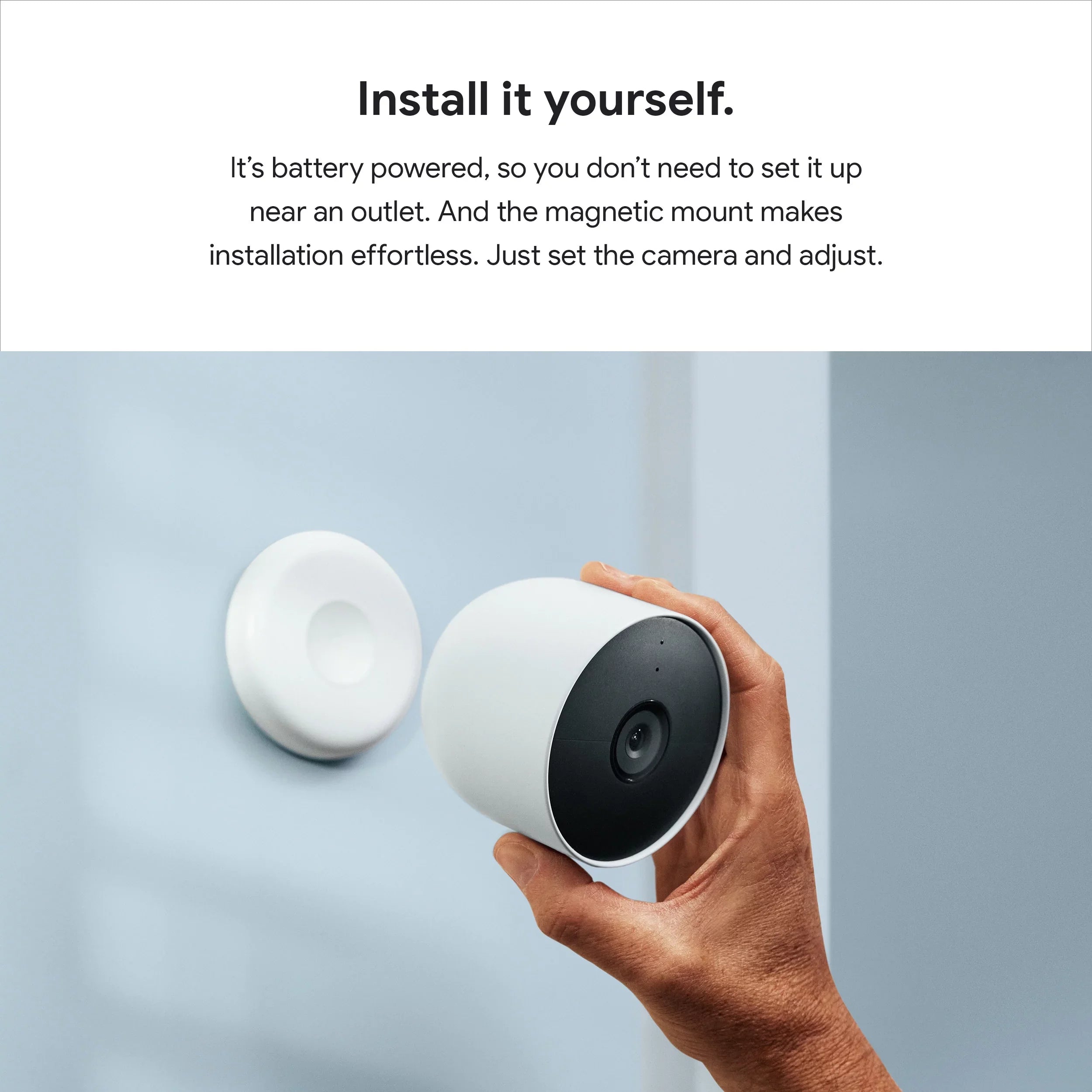 Nest White battery) indoor, Camera 1pk (outdoor or