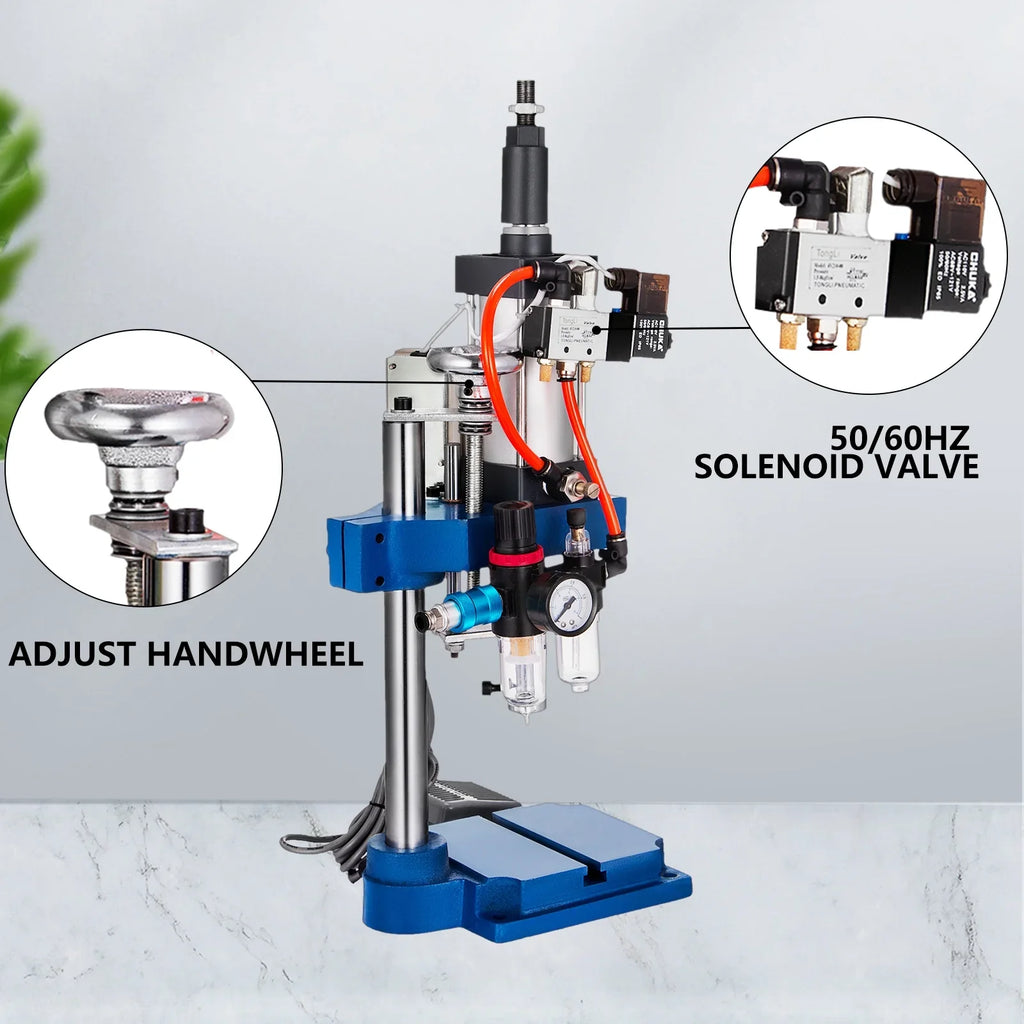 Pneumatic Machine Mpa Stroke Operation Pressure, Press 0.4-0.7 440LB/200KG Punch Punching VEVOR AC,Cylinder Press Pneumatic Machine Press Desktop 110V Pressure