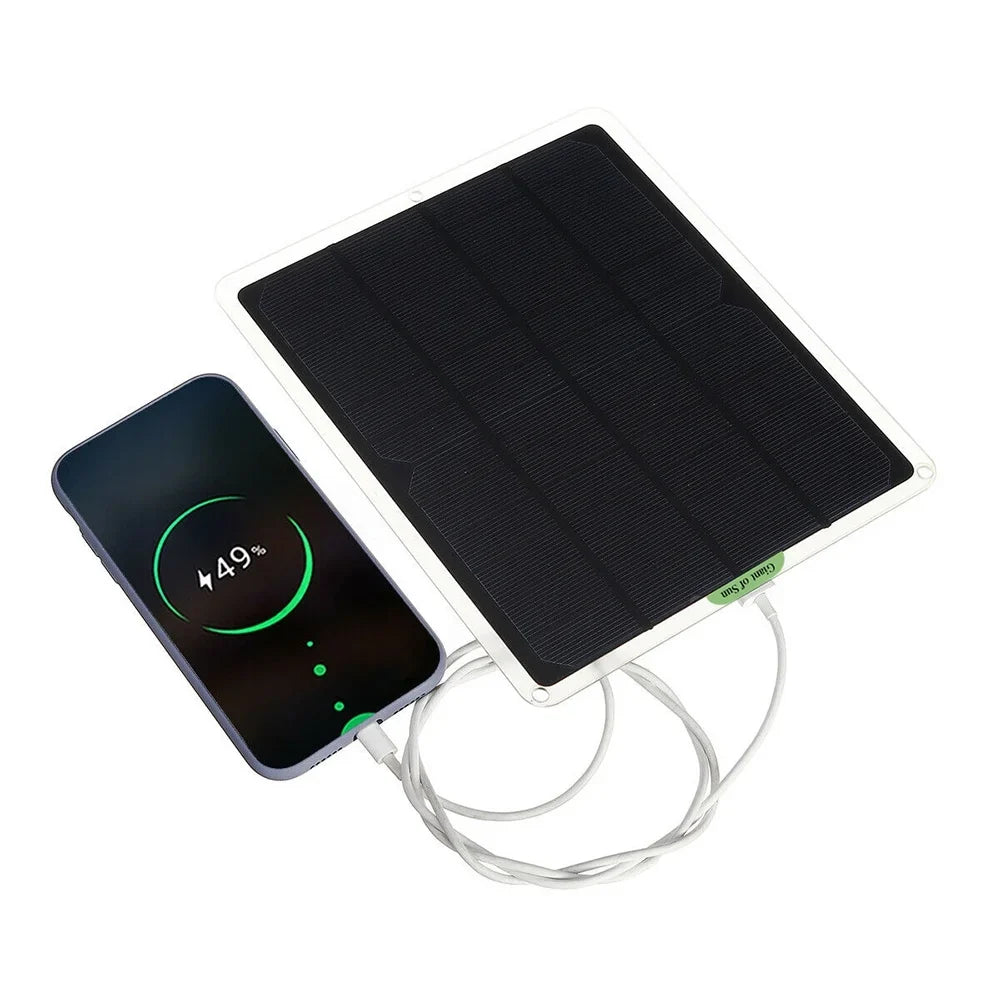 Solar with Charger Yachting Charging occkic Cars Monocrystalline 20W RV exterior Flexible Panels Charger for Clips 12V/5V Battery