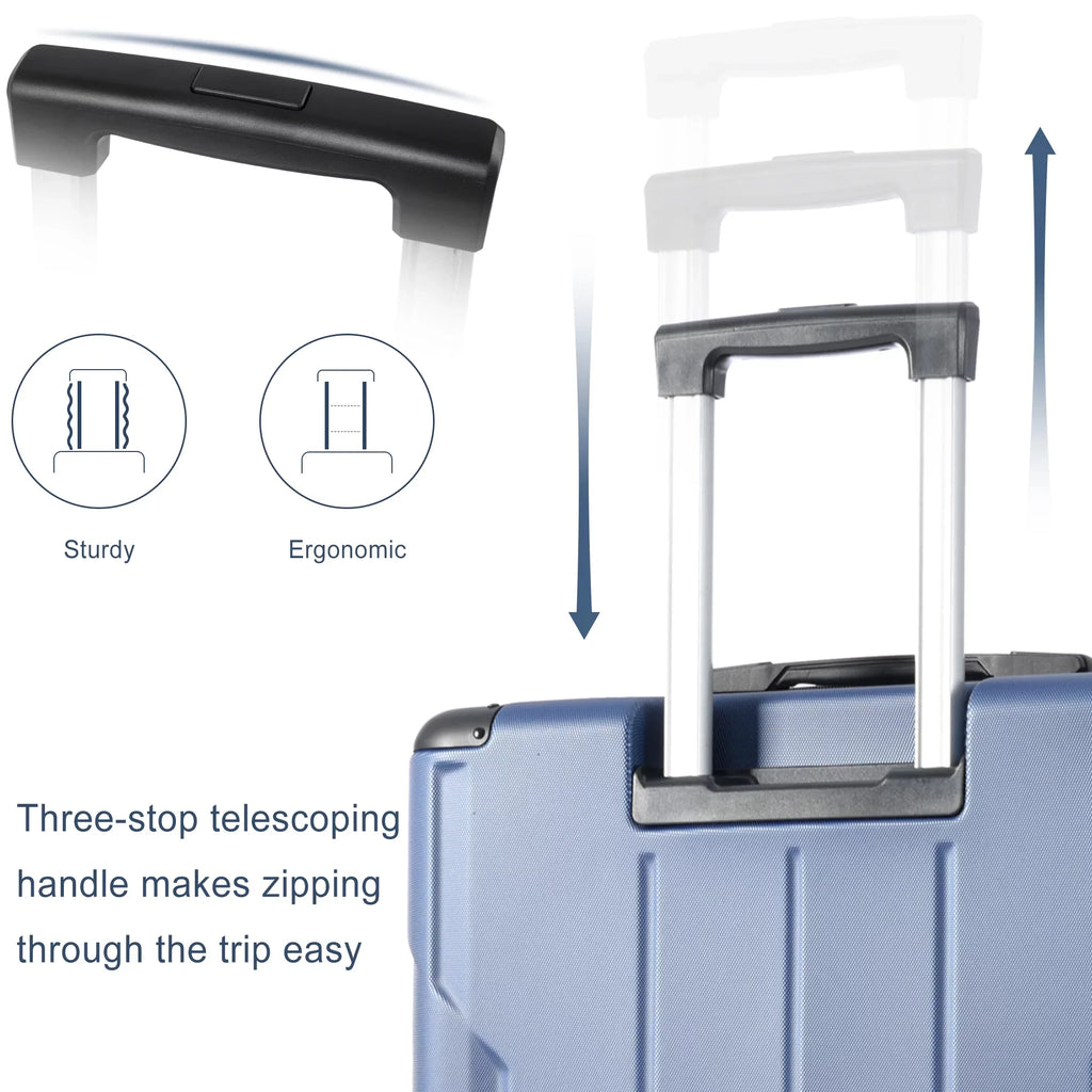 Suitcase, Luggage Suitcase Luggage Lock Hardshell Hardside with Spinner TSA Hardshell Lightweight, 360°Spinner Double Upright 20" Expandable