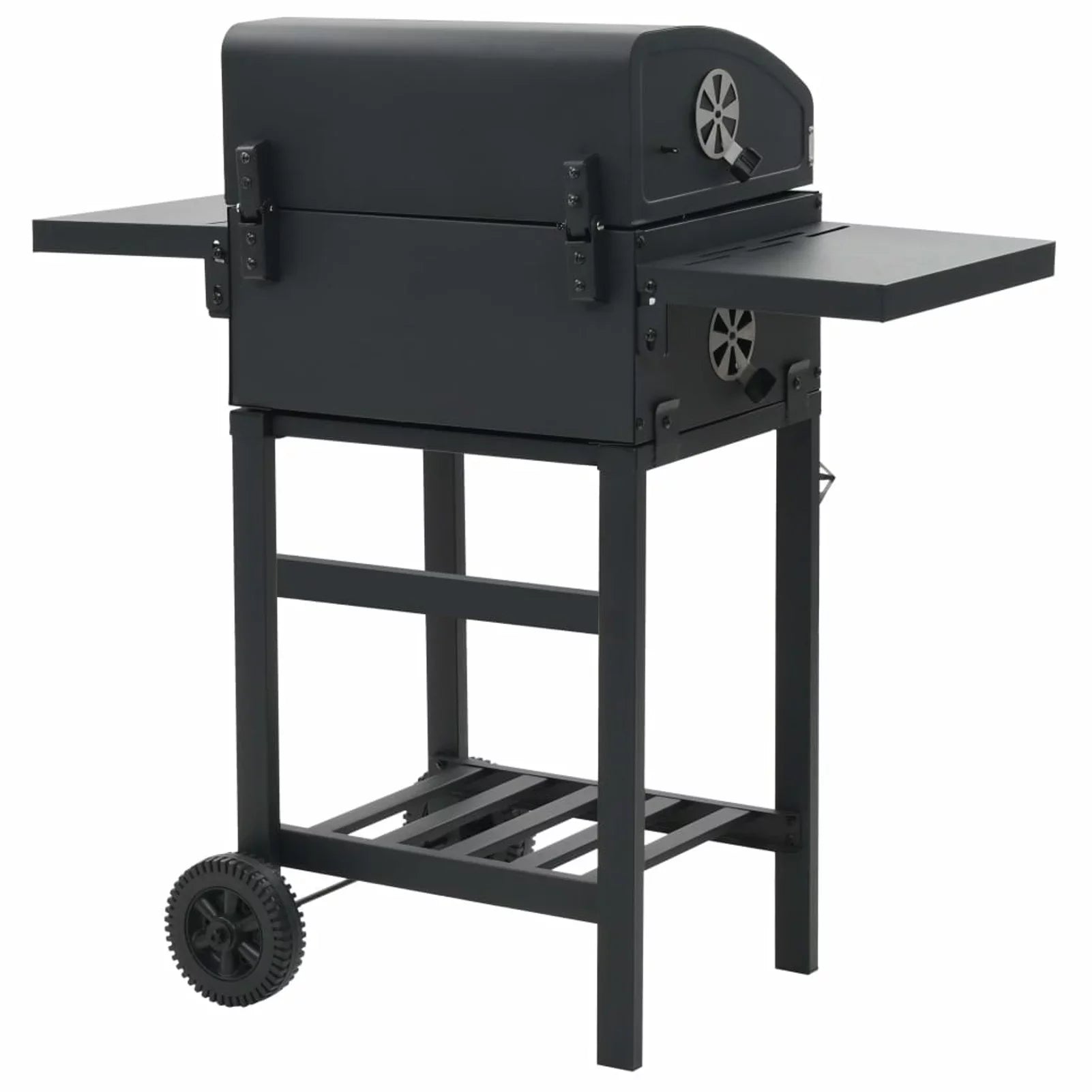 Black with Charcoal-Fueled Grill Shelf Bottom